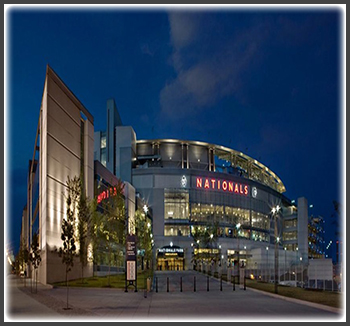 Architect: HOK<br> Home to the Washington Nationals Major League Baseball team, a 1,000,000 sf. ballpark featuring 41,888 seats is the first professional sports stadium in the US to have achieved LEED Silver status. 

