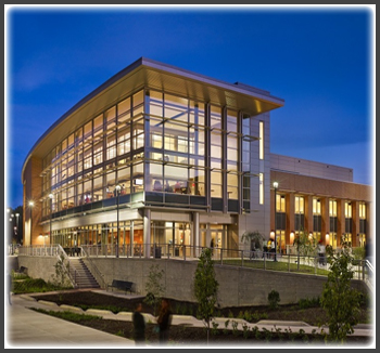 The new 96,000 GSF Student Center at Bowie State University was designed to provide a central gathering space for the Bowie State University campus. The building features a number of facilities and spaces for both resident and commuter students, including a theater/lecture hall, multipurpose rooms, a bookstore, game rooms, a campus dining facility, numerous lounge areas for student gathering, a greenhouse, and a coffee bar.